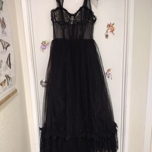 House Of Widow Dance With Death Sleeveless Gown NWT XXL